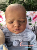 REALBORN LEIF SLEEPING, REBORN RENACIDO POR PILAR ARIAS.